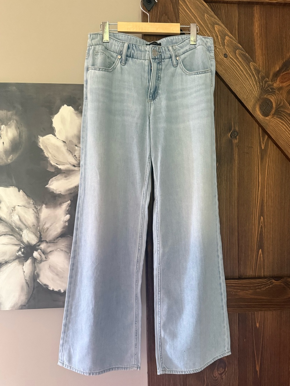 Silver Jeans Light Blue Wide-Leg Flare Jeans